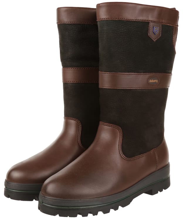 Dubarry Donegal Leather Waterproof Gore-Tex Boots - Black / Brown