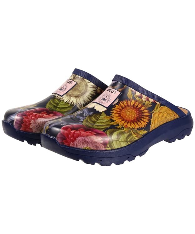 Women’s Aigle Corlay Print Non-Slip Rubber Clogs - Kew Multibloom