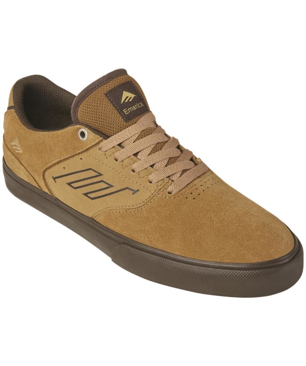 Men's Emerica The Low Vulc Suede Vulcanised Skate Shoes - Tan / Brown