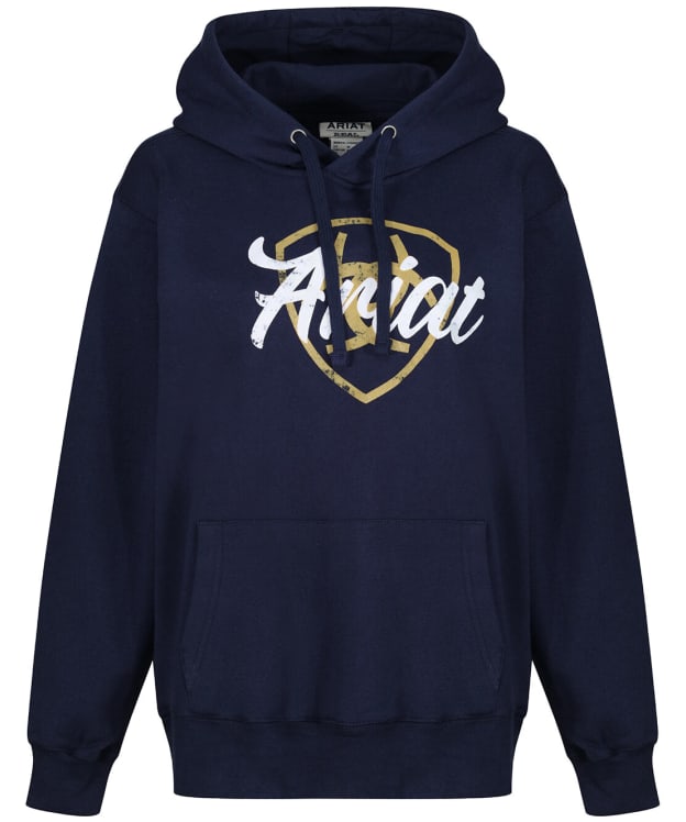 Women’s Ariat Real Shield Logo Hoody - Navy Eclipse