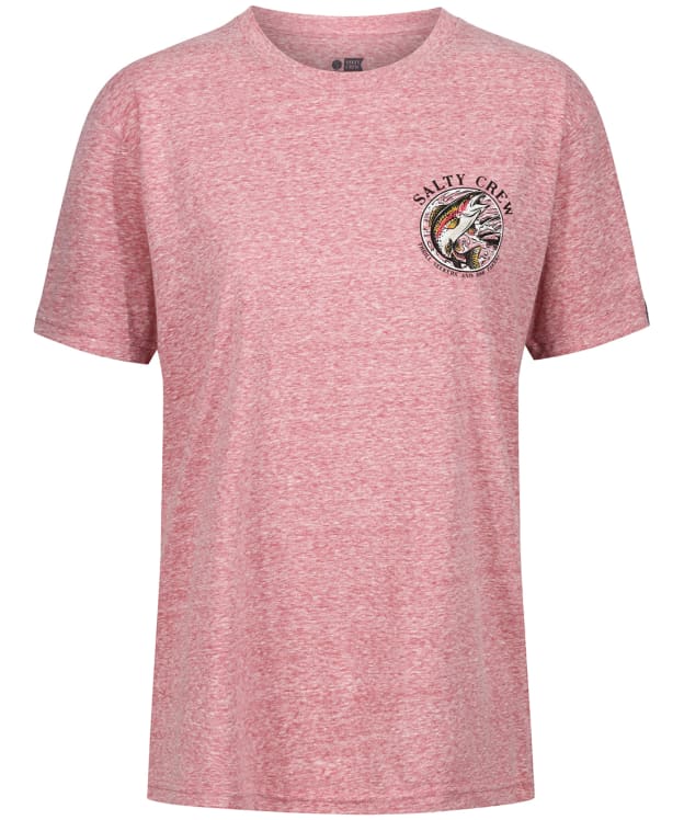 Women’s Salty Crew Rainbow Boyfriend Short Sleeve T-Shirt - Vintage Red