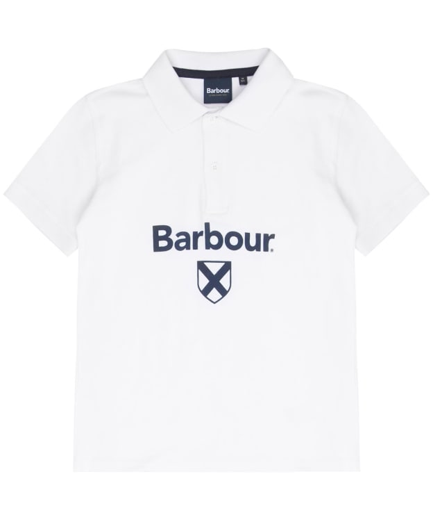 Boy's Barbour Floyd Polo Shirt, 6-9yrs - White