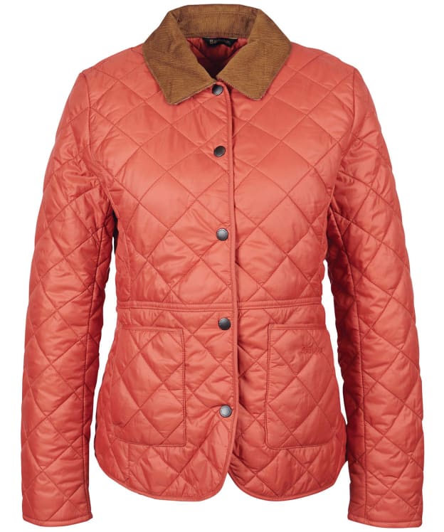 Women's Barbour Deveron Quilted Jacket - Gerbera / Pale Pink