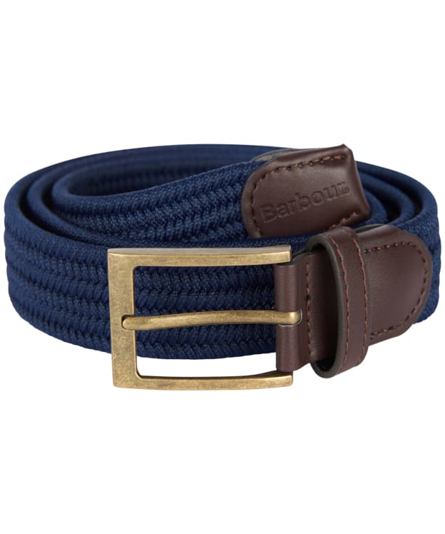 Men's Barbour Nevis Webbing Belt - Navy