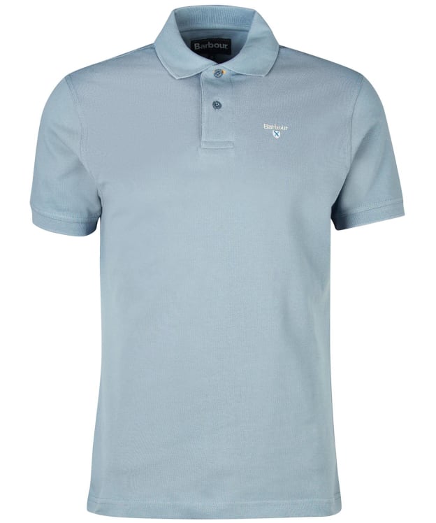 Men's Barbour Sports Polo 215G - Washed Blue
