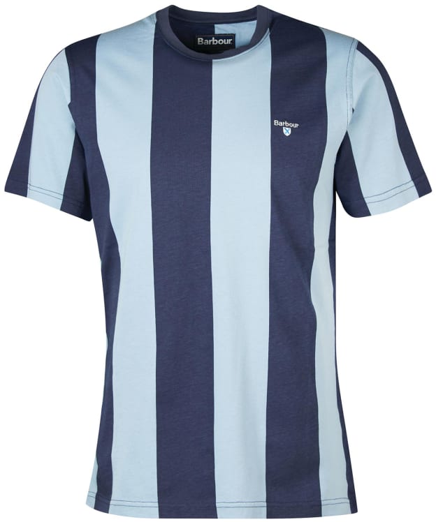 Men's Barbour Osborne Stripe Tee - Powder Blue