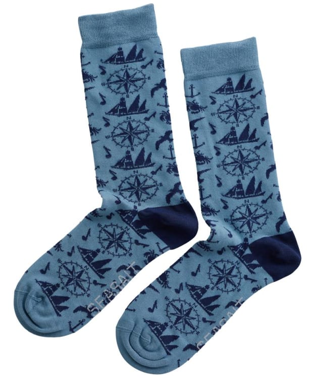 Men’s Seasalt Bamboo Arty Socks - Farrimond Dusky Jade
