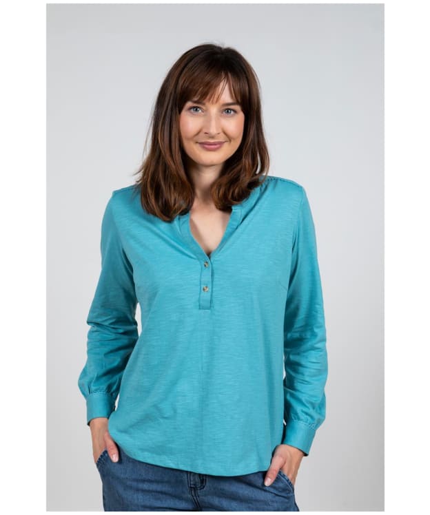 Women's Lily and Me Peony Top - Duckegg