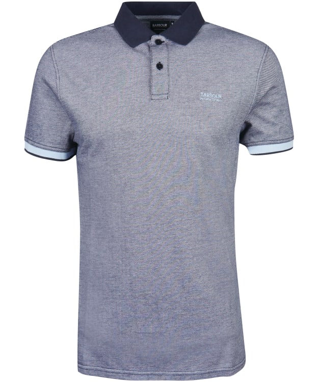 Men's Barbour International Whateley Polo Shirt - Night Sky / Whisper White