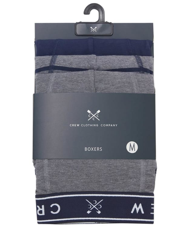 Men's Crew Clothing Jersey Boxer 3-Pack - Grey Stripe