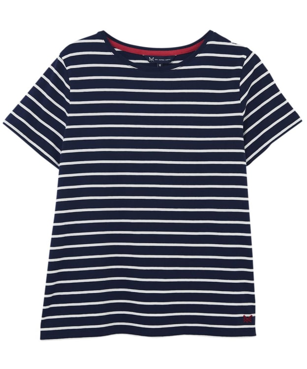 Women’s Crew Clothing Breton Short Sleeved T-Shirt - Navy / White