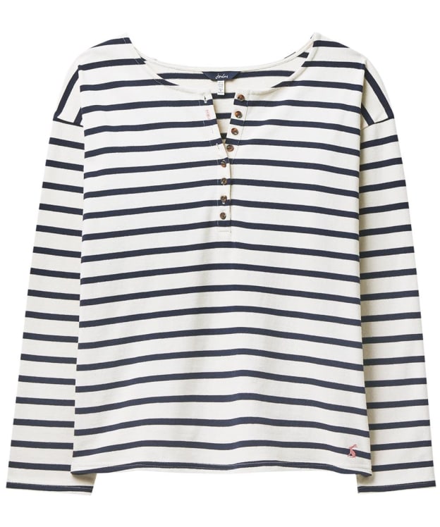 Women's Joules Olive Top - Cream / Navy Stripe