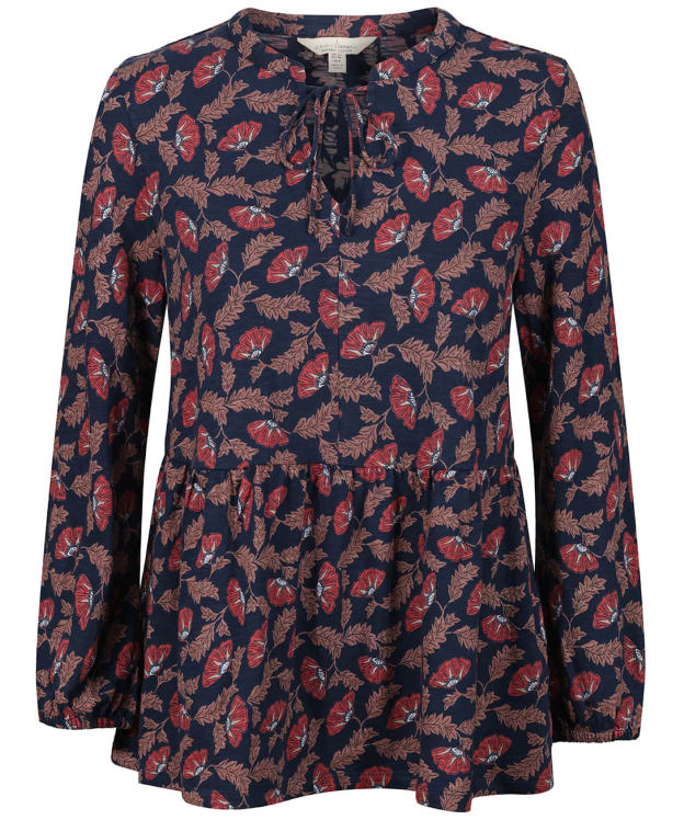 Women's Seasalt Far Cloud Top - Folk Vines Maritime