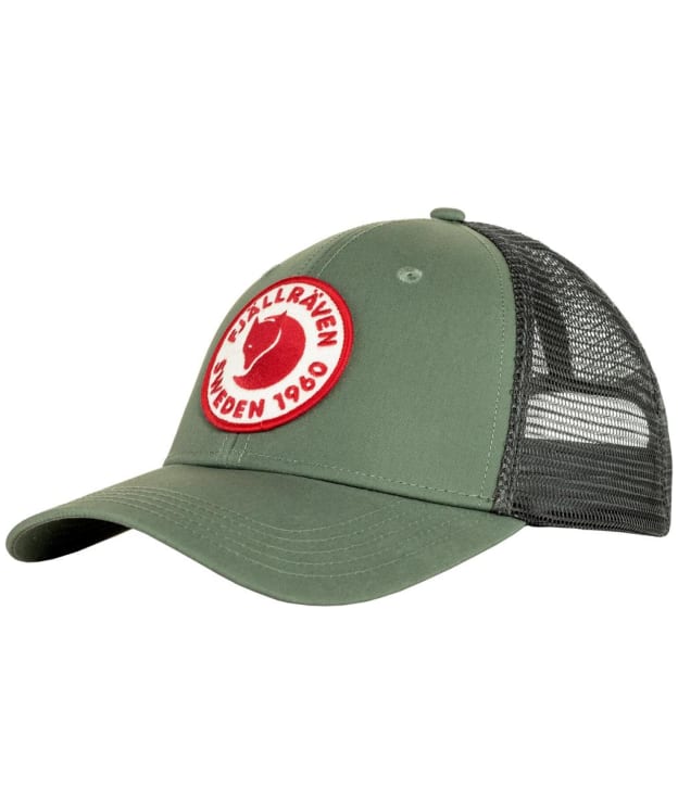 Fjallraven 1960 Logo Langtradarkeps Baseball Cap - Patina Green
