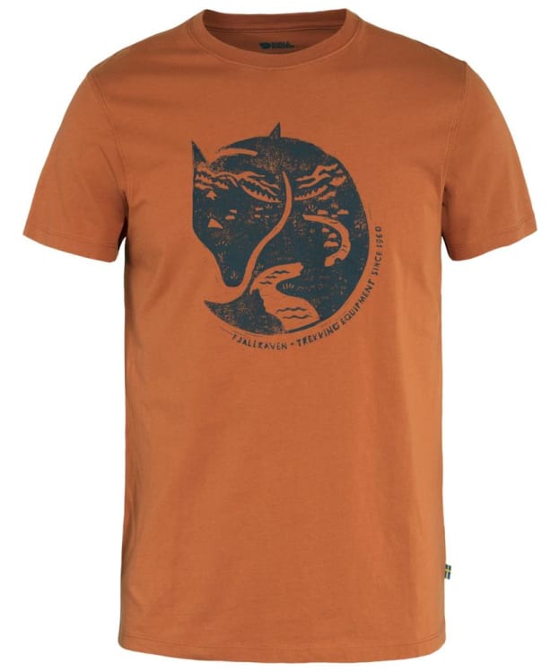 Men's Fjallraven Arctic Fox T-Shirt - Terracotta Brown