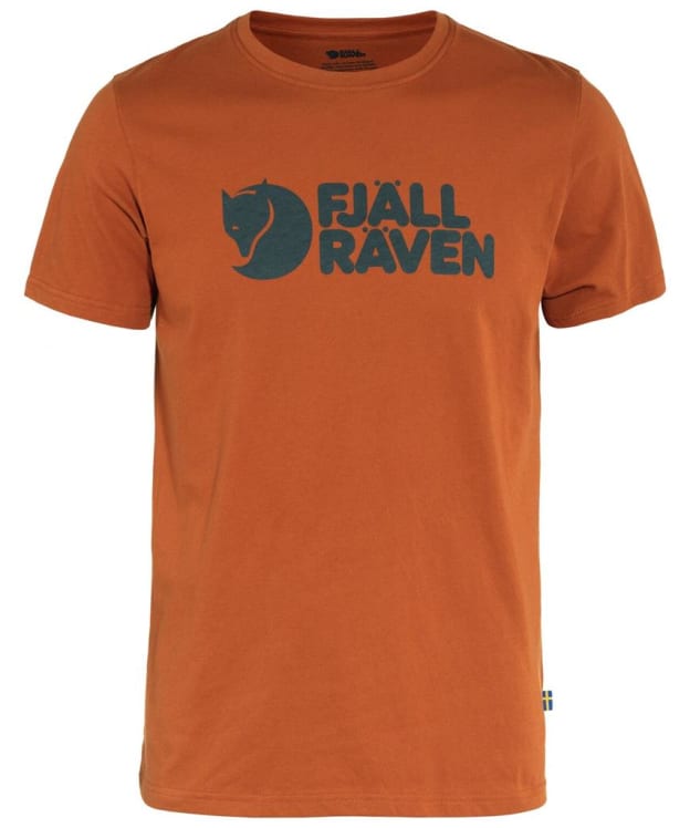 Men’s Fjallraven Logo Short Sleeve T-Shirt - Terracotta Brown
