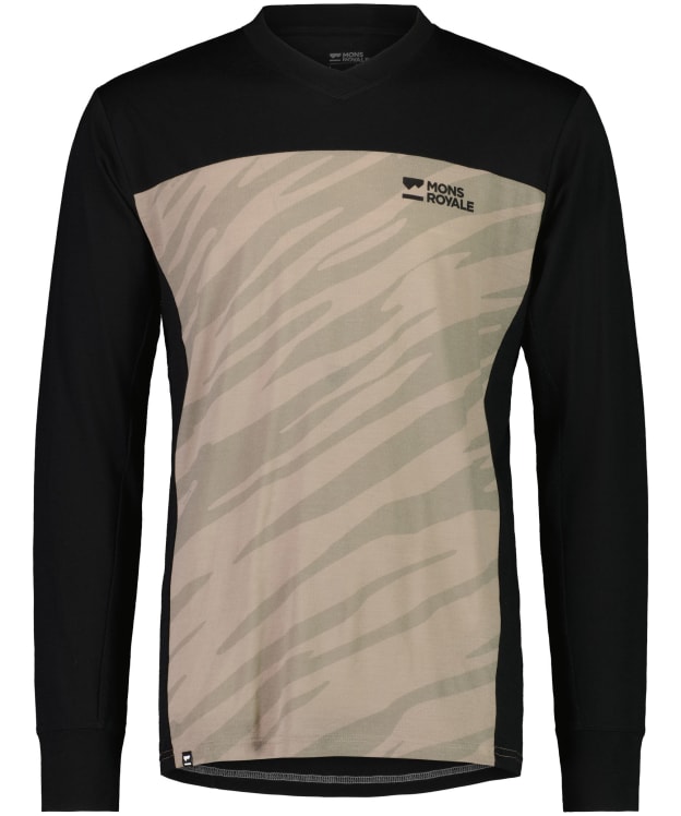 Men's Mons Royale Redwood Enduro VLS Mountain Biking Jersey - Black / Undercover Camo