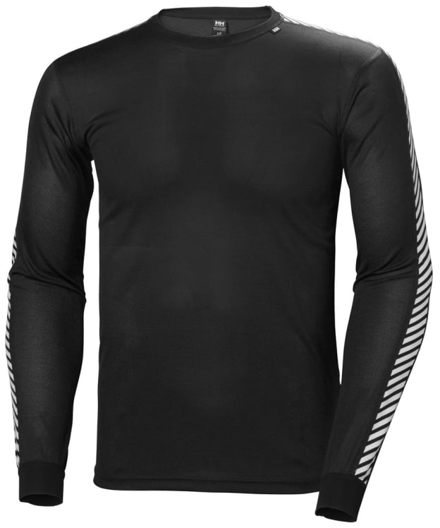 Men’s Helly Hansen Lifa Insulated Stripe Crew Baselayer - Black