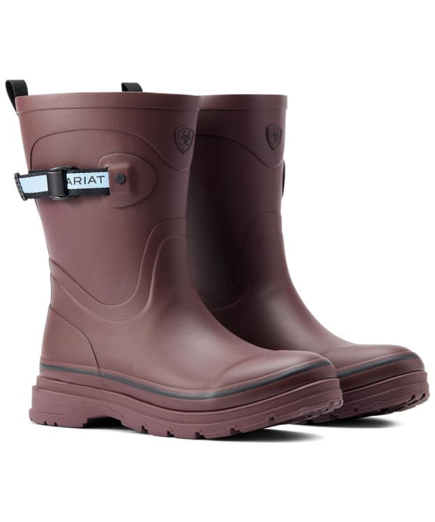 Women's Ariat Kelmarsh Mid Height Wellington Boots - Maroon
