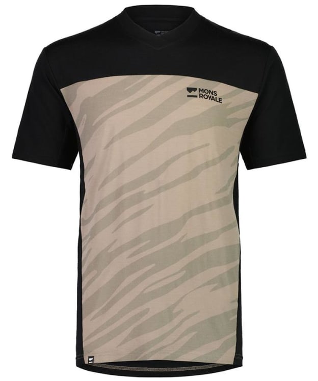 Men's Mons Royale Redwood Enduro VT Mountain Biking Jersey - Black / Undercover Camo
