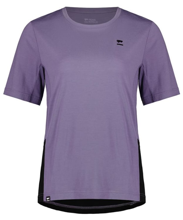 Women's Mons Royale Tarn Breathable Merino Shift T-Shirt - Thistle / Black