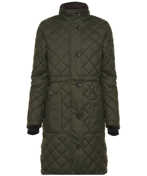 Women's Holland Cooper Mid Length Painswick Quilted Coat - Twilight Khaki