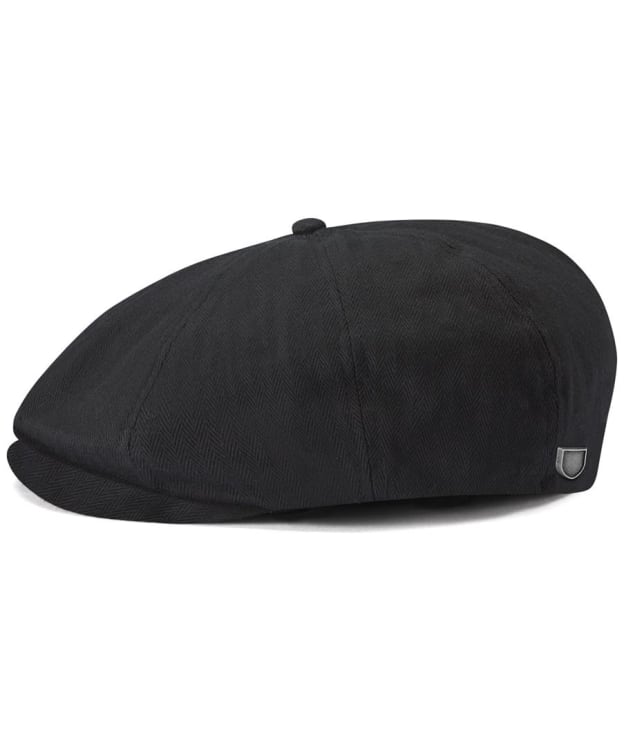 Brixton Brood Snap Cotton Flat Cap - Black
