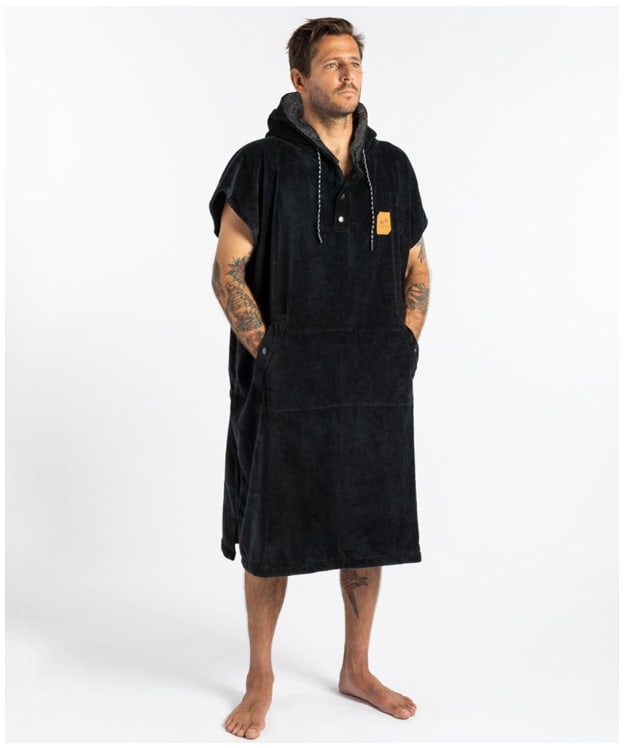 Slowtide The Digs Cotton Changing Poncho - Black