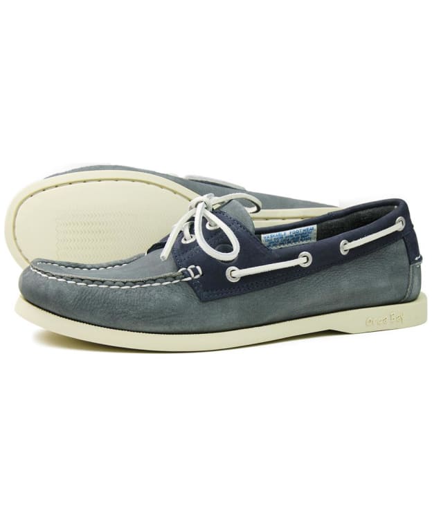 Women's Orca Bay Sandusky Nubuck Leather Deck Shoe - Grey / Indigo