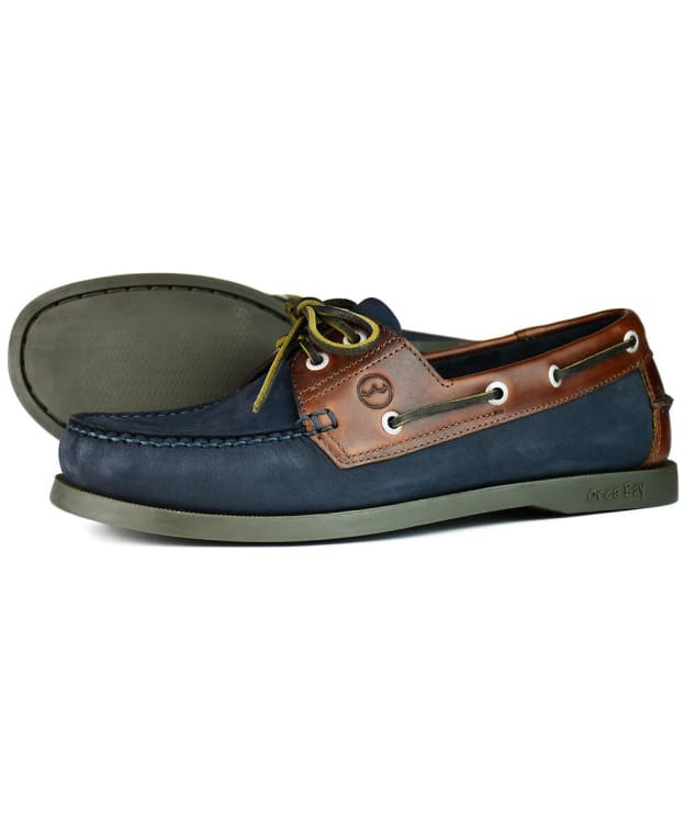 Men's Orca Bay Oakland Nubuck Leather Deck Shoe - Navy / Oak