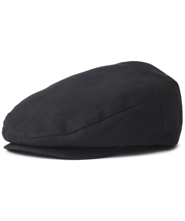 Brixton Hooligan Snap Cotton Flat Cap - Black