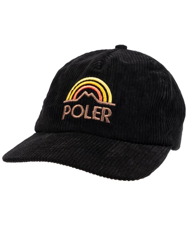 Men's Mountain Rainbow 5-Panel Cordoroy Baseball Hat - Black