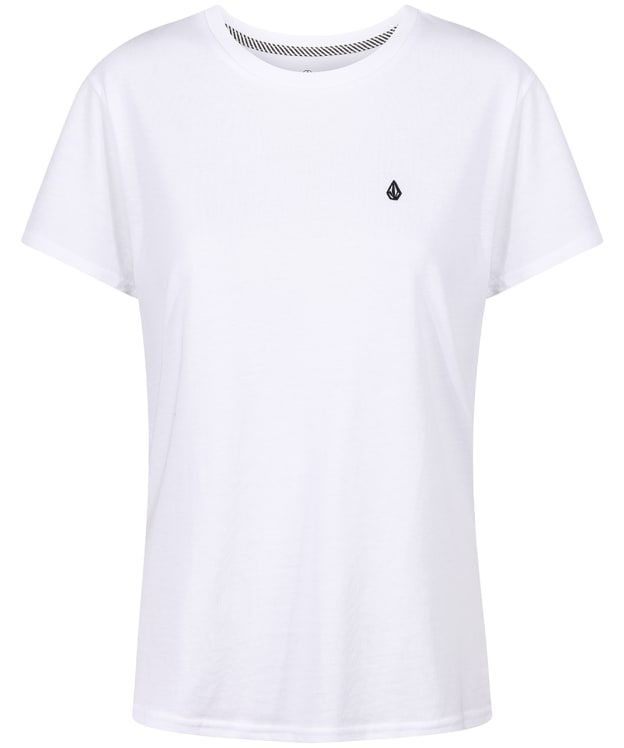 Women's Volcom Stone Blanks Short Sleeve Cotton T-Shirt - White