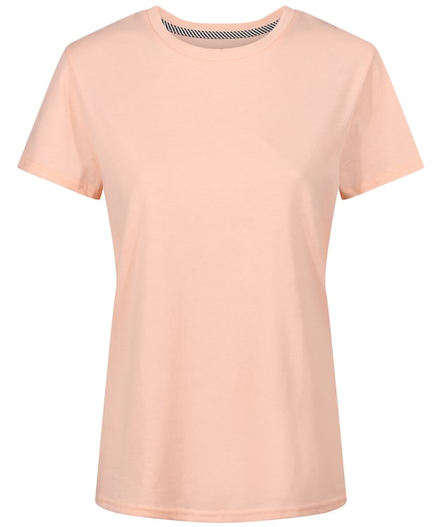 Women's Volcom Stone Blanks Short Sleeve Cotton T-Shirt - Melon