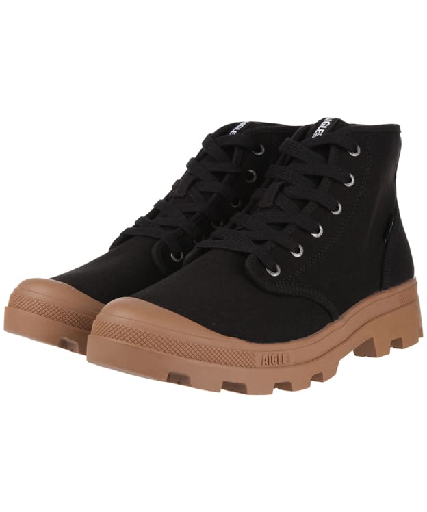 Men’s Aigle Tenere Canvas Chukka Boots - Black