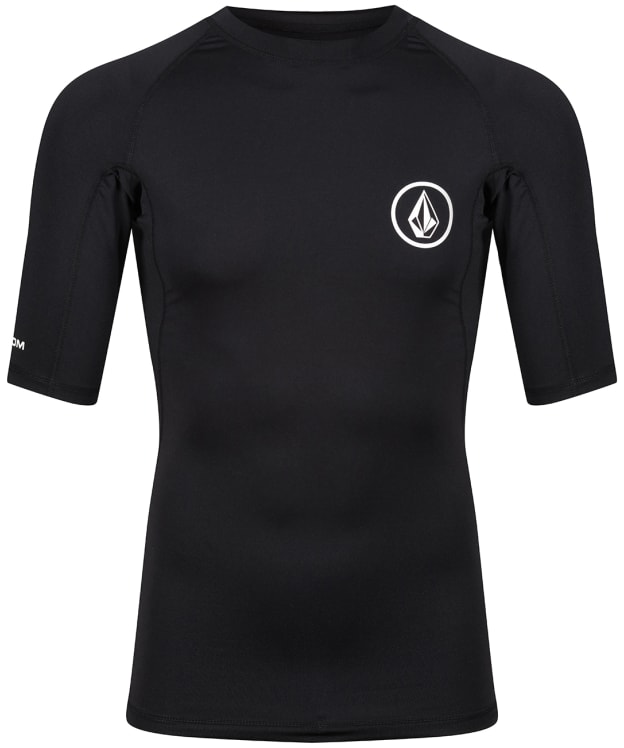 Men's Volcom Lido Solid Short Sleeve Rashguard - Black