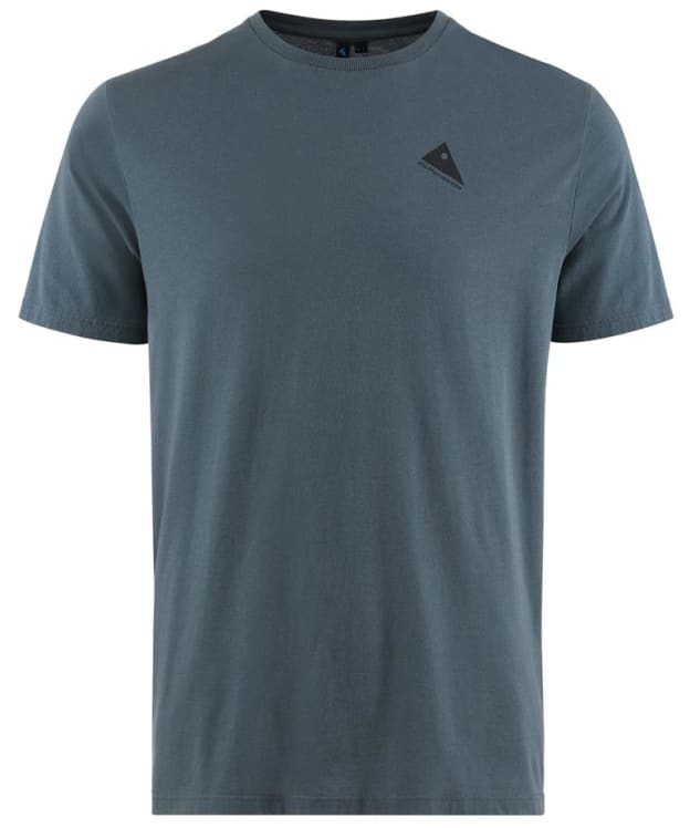 Men's Klättermusen Runa Nomad Short Sleeved Organic Cotton T-Shirt - Thistle Blue