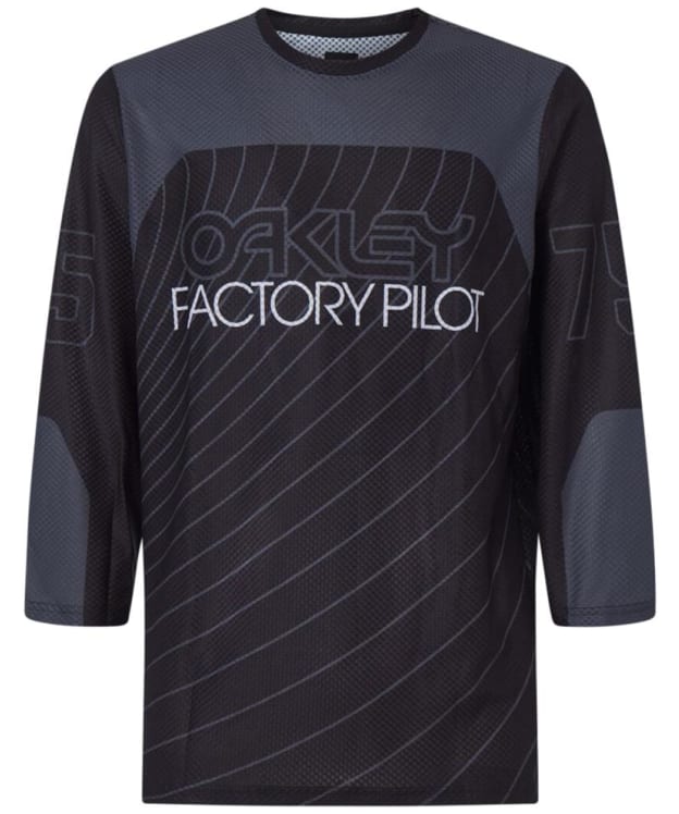 Men's Oakley Seeker '75 Long Sleeve Cycling Jersey - Blackout