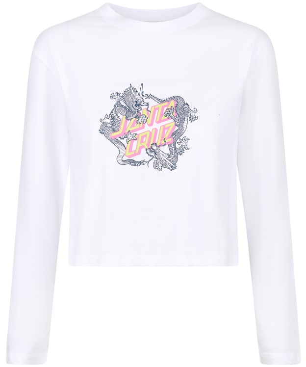 Women's Santa Cruz Dragon Dot Long Sleeve T-Shirt - White