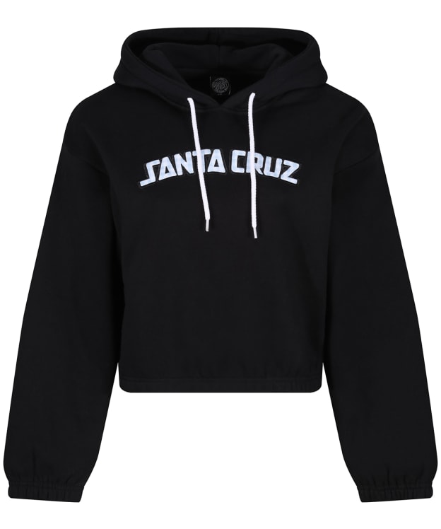 Women's Santa Cruz Gingham Arch Strip Hoodie - Black
