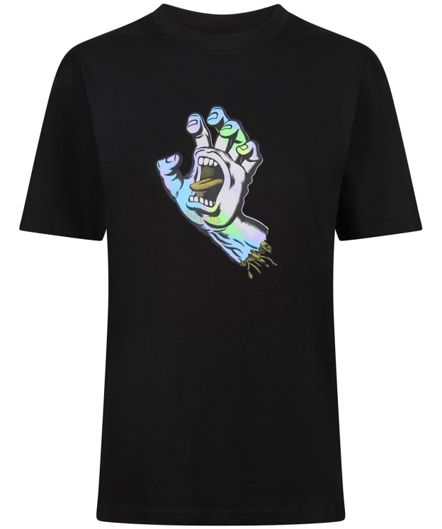 Men's Santa Cruz Holo Screaming Hand Short Sleeve T-Shirt - Black