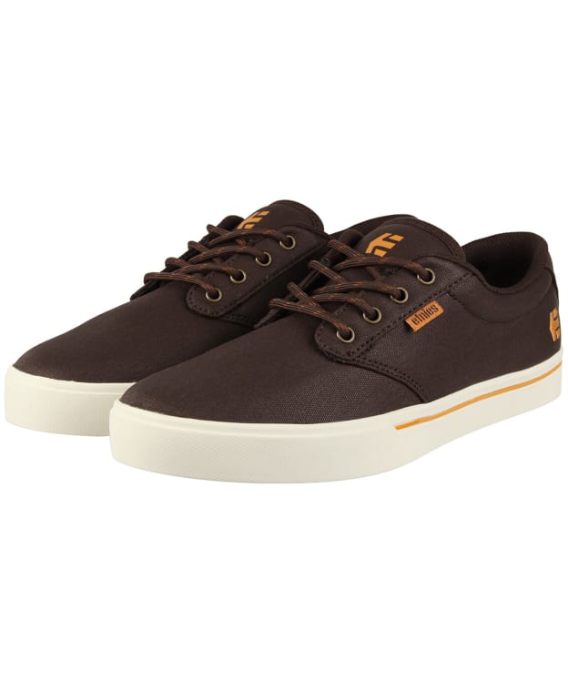 Men's Etnies Jameson 2 Eco Canvas Skate Shoes - Chocolate