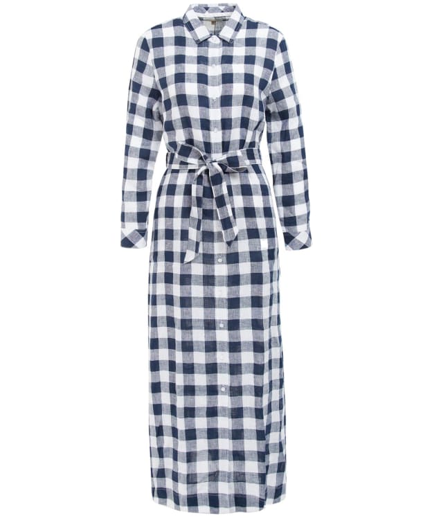 Women's Barbour Marine Maxi Dress - Navy Check
