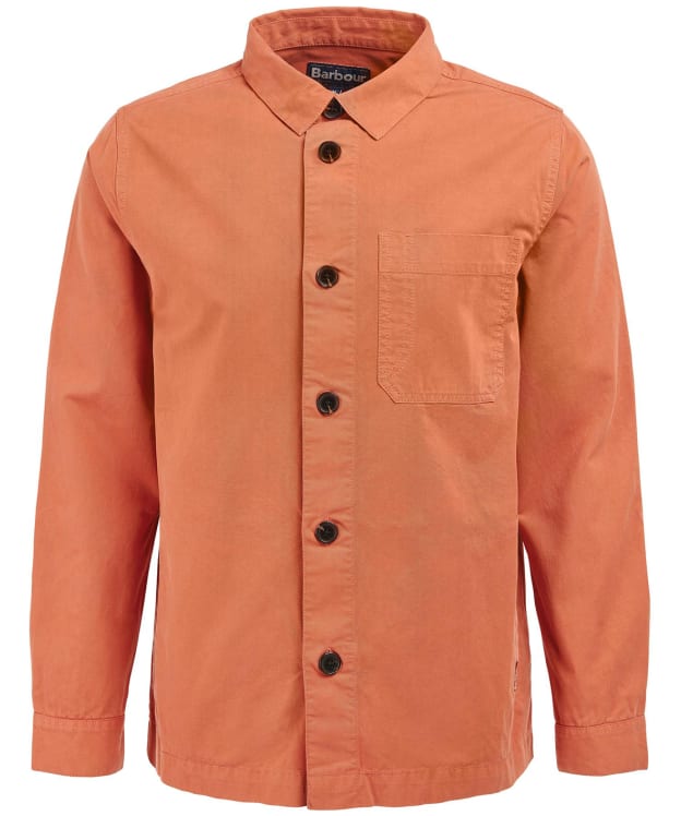 Men's Barbour Longshore Overshirt - Orange Spice