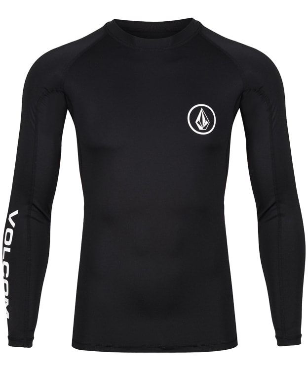 Men's Volcom Lido Solid Long Sleeve Rashguard - Black