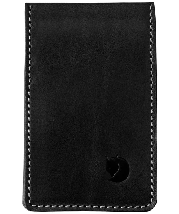 Men's Fjallraven Ovik Leather Card Holder Large - Black