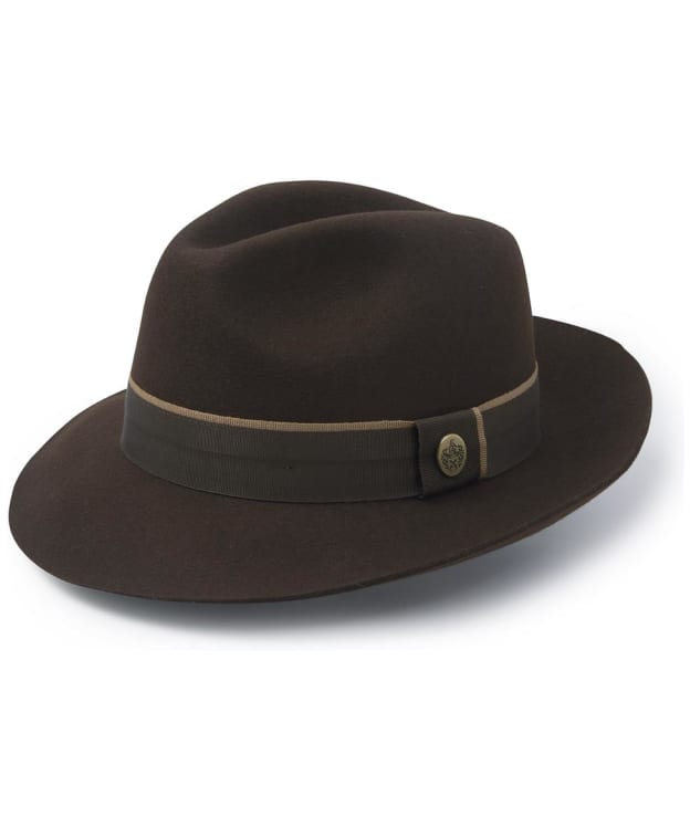 Men's Hicks & Brown Wingfield Trilby - Dark Brown