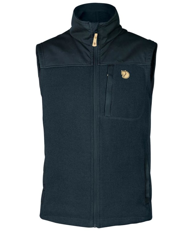 Men's Fjallraven Buck Fleece Vest - Dark Navy