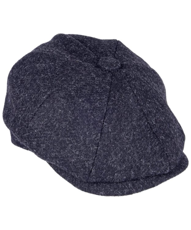 Heather Archie Wool Twill Tweed 8-Piece Cap - Black
