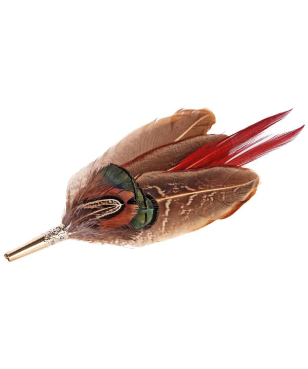 Heather Lady Amhurst Pheasant Feather Hat Mount - Natural